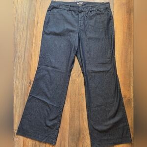 Lord And Taylor Wide-Leg Indigo Women's Denim Pant